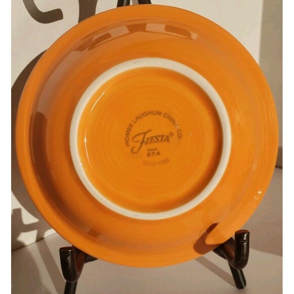 Lot Of 4! Fiestaware Tangerine Bowls 5 3/8" Stacking Fruit Berry Dessert HLC - Picture 6 of 8